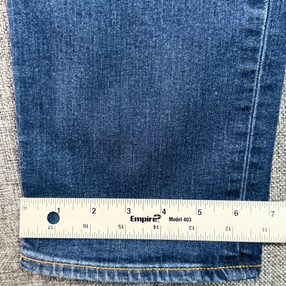 Womens Gap Classic Straight Jeans | 33 Waist - Size 16 | Tall Dark Wash Mid Rise - Picture 11 of 13